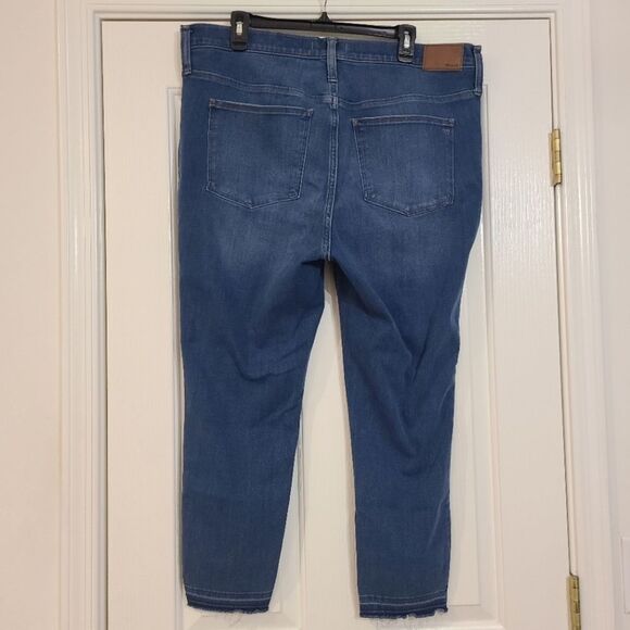 Madewell 10” High Waist Crop Skinny Jeans Size 34 - Picture 7 of 12
